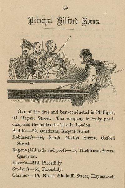 Principal Billiard Rooms by English School
