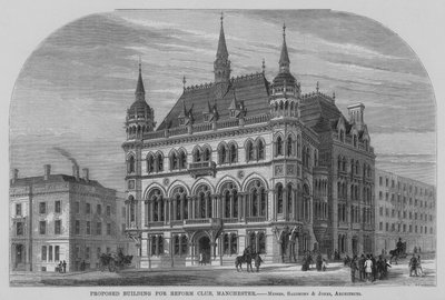 Proposed Building for Reform Club, Manchester by English School