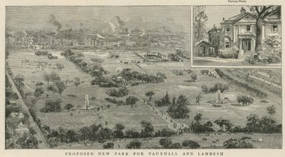Proposed new park for Vauxhall and Lambeth by English School