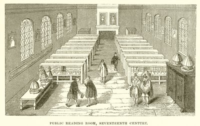 Public Reading Room, Seventeenth Century by English School
