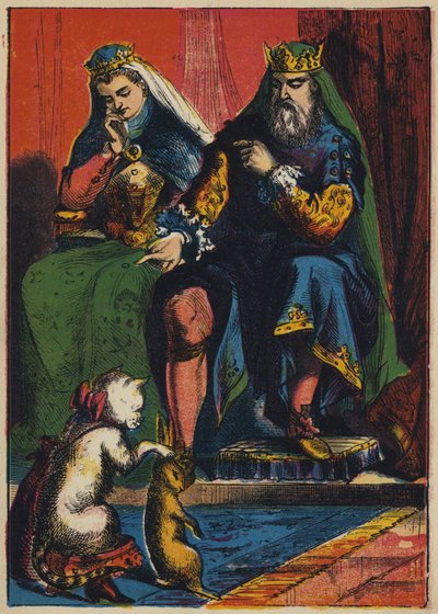 Puss Makes a Present to the King by English School