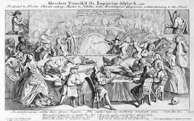 Quackery Unmasked, or Empiricism Displayed: Dedicated to Doctor Chiron, Riding Master to Achilles, and Aesculapius, Physician Extraordinary to the Dead, 1748 by English School