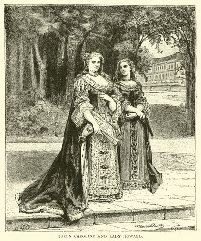 Queen Caroline and Lady Howard by English School