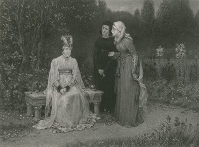 Queen Isabella and Her Ladies, King Richard II by English School