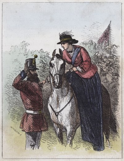 Queen Victoria Distributing the Victoria Cross by English School