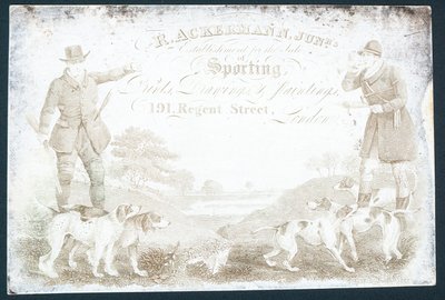 R Ackermann, Juniors Establishment for the Sale of Sporting Prints by English School