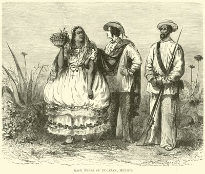 Race types of Yucatan, Mexico by English School
