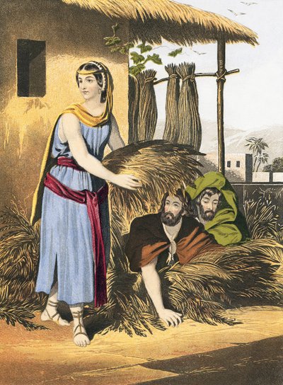 Rahab and the Spies by English School