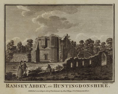Ramsey Abbey, in Huntingdonshire by English School