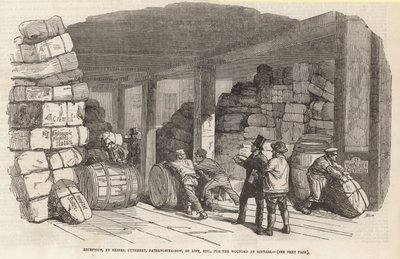 Reception by Messrs Cuthbert, Paternoster Row, of Lint, etc., for the Wounded at Scutari by English School