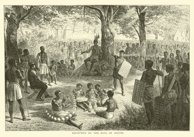 Reception by the King of Shinte by English School