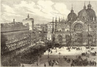 Reception of the Italian Troops in Front of St. Mark