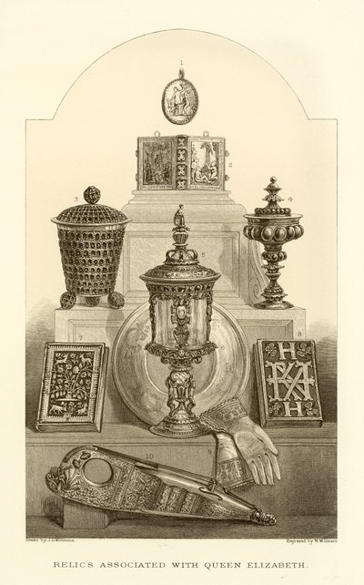 Relics Associated with Queen Elizabeth by English School