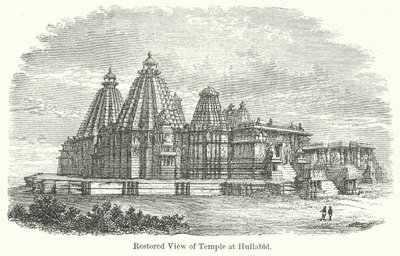 Restored View of Temple at Hullabid by English School