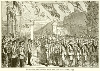 Return of the Troops from the Ashantee War, 1874 by English School