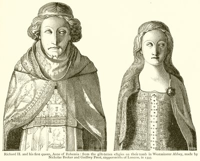 Richard II and his First Queen, Anne of Bohemia by English School