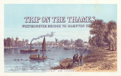 River Thames: Putney and Fulham by English School