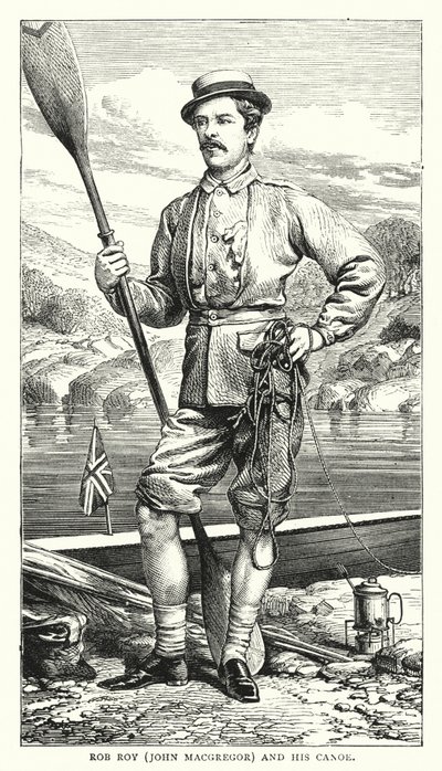 Rob Roy, John MacGregor, and His Canoe by English School