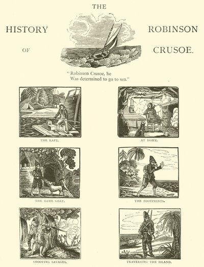 Robinson Crusoe by English School