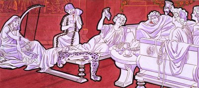 Romans Dining by English School
