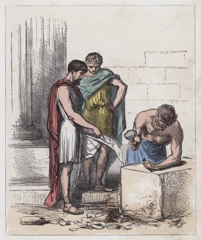 Romans Teaching the Britons to Build by English School