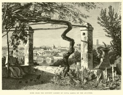 Rome from the Convent Garden of Santa Sabina on the Aventine by English School