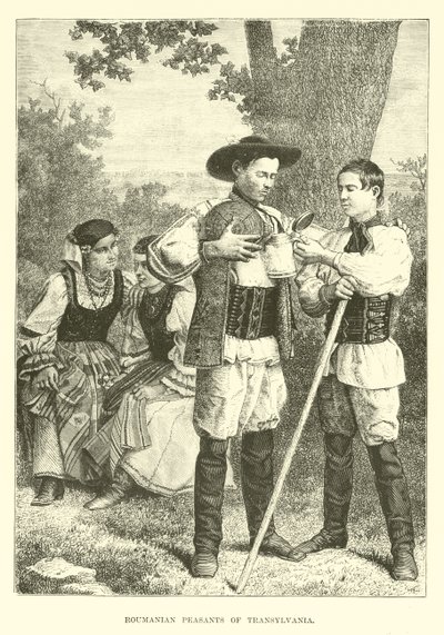 Roumanian Peasants of Transylvania by English School