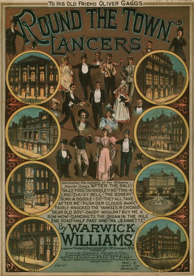 Round the Town Lancers by Warwick Williams by English School