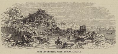 Ruby Mountains, near Korosko, Nubia by English School