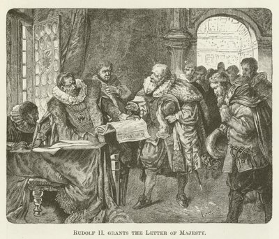 Rudolf II grants the Letter of Majesty by English School