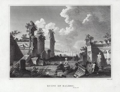 Ruins of Balbec by English School