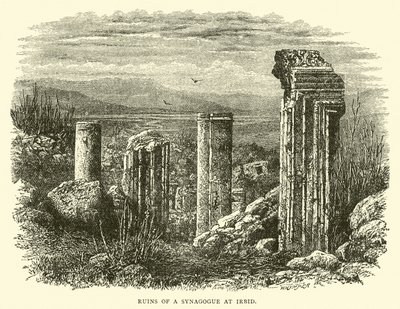 Ruins of a Synagogue at Irbid by English School