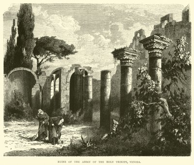 Ruins of the Abbey of the Holy Trinity, Venosa by English School
