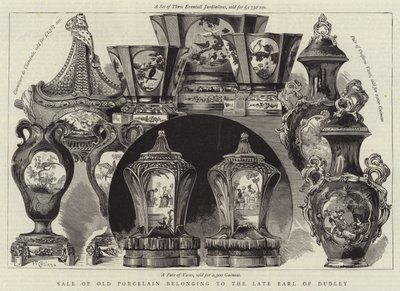 Sale of Old Porcelain belonging to the Late Earl of Dudley by English School