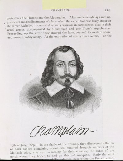 Samuel de Champlain, illustration from Volume IV of 