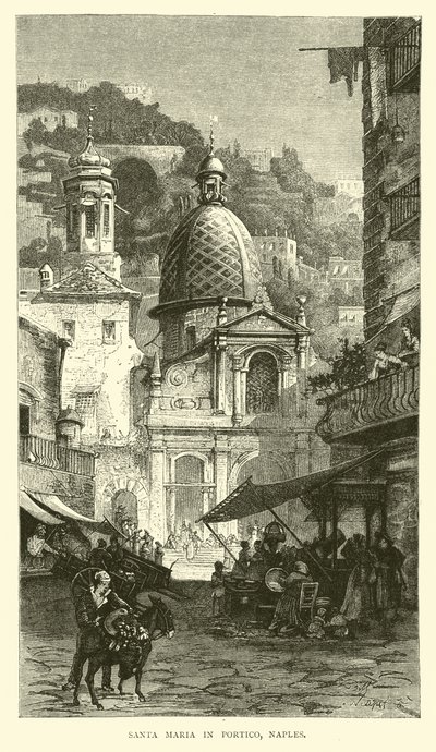 Santa Maria in Portico, Naples by English School