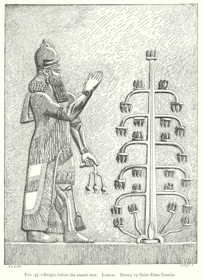 Sargon Before the Sacred Tree, Louvre by English School