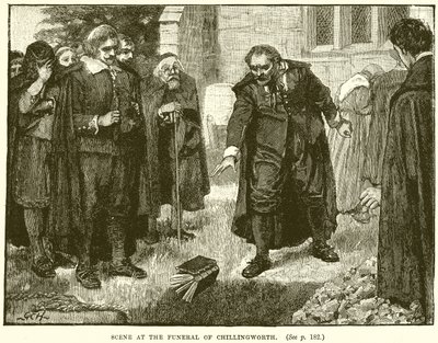 Scene at the Funeral of Chillingworth by English School