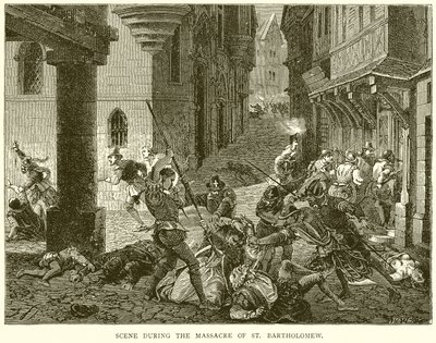 Scene During the Massacre of St. Bartholomew by English School