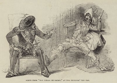 Scene from "Don Caesar de Bazan," at the Princess