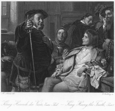 Scene from King Henry IV Part I by English School