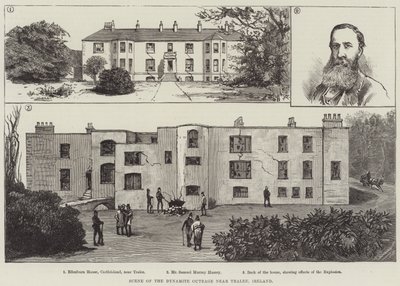 Scene of the Dynamite Outrage near Tralee, Ireland by English School
