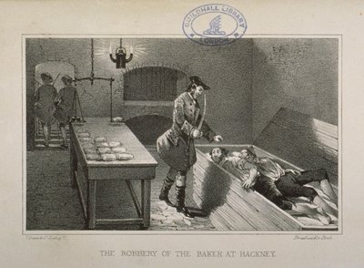Scene of the robbery of a Hackney Baker by English School