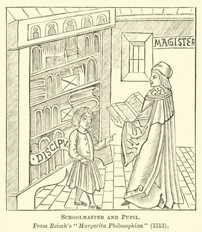 Schoolmaster and Pupil by English School