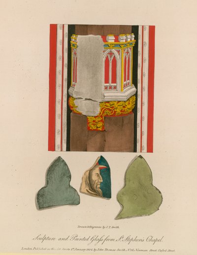 Sculpture and painted glass from St Stephen