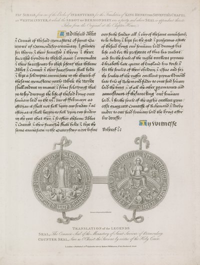 Seal of the Monastery of Saint Saviour of Bermondsey by English School