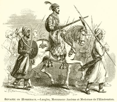 Sevajee on Horseback (Langles, Monumens Anciens et Modernes de l