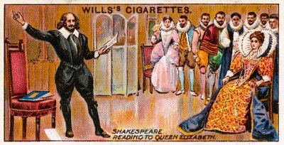 Shakespeare Reading to Queen Elizabeth by English School