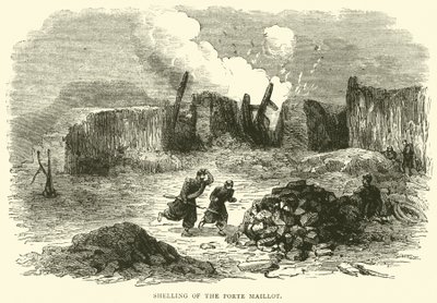 Shelling of the Porte Maillot by English School