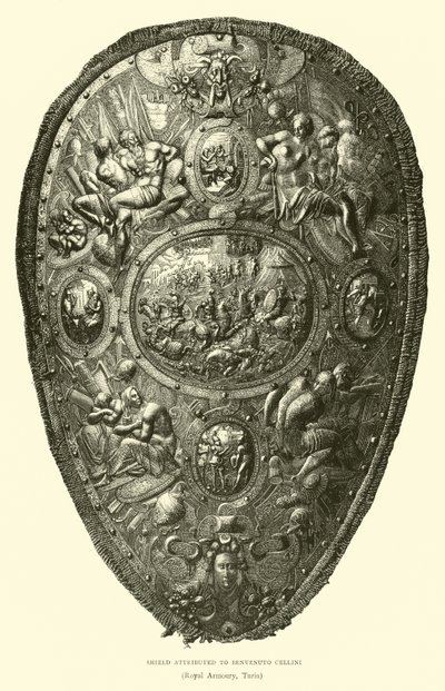 Shield Attributed to Benvenuto Cellini by English School